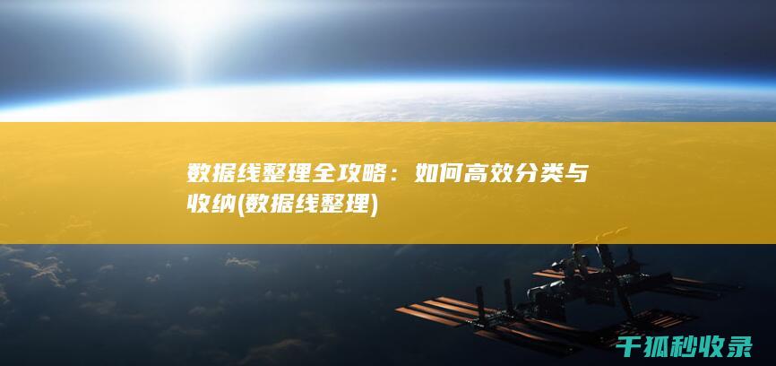 数据线整理全攻略：如何高效分类与收纳 (数据线 整理)