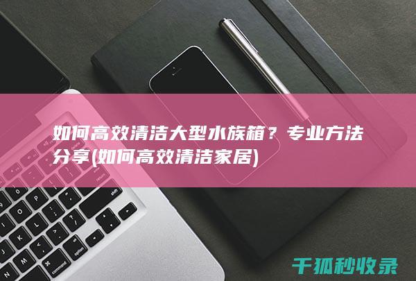 如何高效清洁大型水族箱？专业方法分享 (如何高效清洁家居)