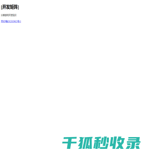 开发矩阵